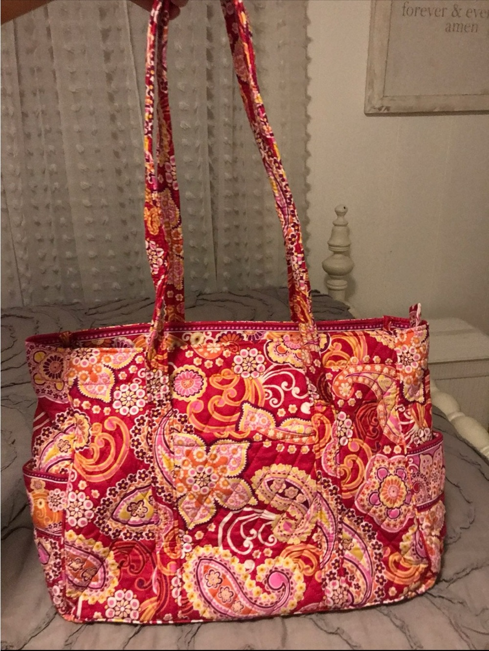 Vera Bradley Raspberry Fizz Diaper Bag